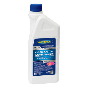 Антифриз HTC Hybrid Techn.Coolant Concent-exclusiv RAVENOL (синий), 1,5л /кор.10шт/