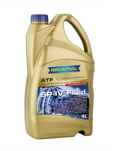 Масло трансмиссионное ATF SP-IV Fluid RAVENOL син, 4л /кор.4 шт/