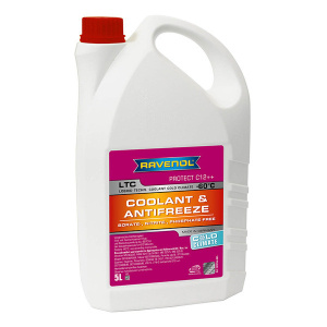 Антифриз LTC Protect C12++ COLD CLIMATE Premix RAVENOL -60°C (лила),  5л /кор.4шт/