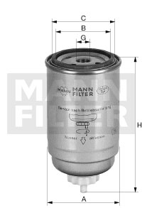 ФОТ MANN WK 715/1 X