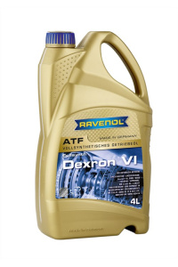 Масло трансмиссионное ATF Dexron VI RAVENOL, син.  4л /кор.4шт/