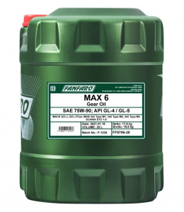 Масло трансмиссионное 75w90 син. Fanfaro MAX 6 GL-4/GL-5  20л