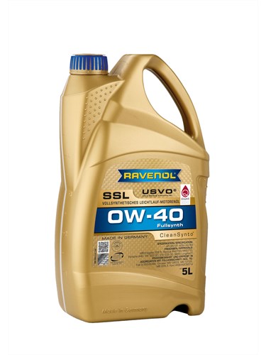 Масло моторное 0W-40 син. SSL Super Synthetik Oel RAVENOL 5л /кор.4шт/