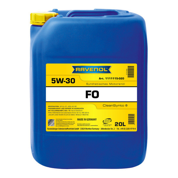 Масло моторное 5W-30 син. FO RAVENOL 20л