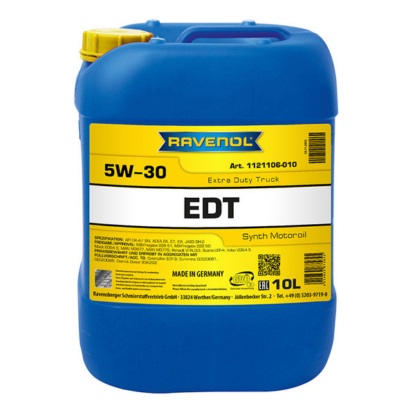 Масло моторное 5W-30 син. Extra Duty Truck RAVENOL 10 л