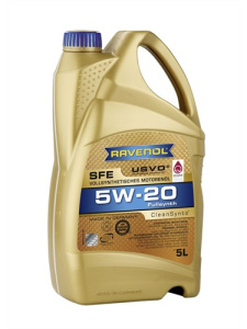 Масло моторное 5w-20 син. SFE Super Fuel Economy RAVENOL 5л /кор.4шт/