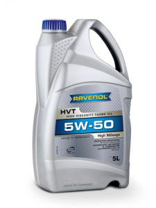 Масло моторное 5W-50 син. HVT High Viscosity Turbo Oil RAVENOL 5л /кор.4шт/