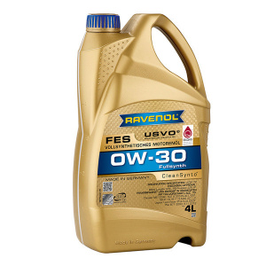 Масло моторное 0W-30 син. FES RAVENOL, 4л /кор.4шт/ (C2, BMW LL-12 FE, MB- 229.61)