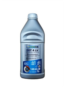 Жидкость тормозная DOT 4 LV RAVENOL 1л /кор.6шт/