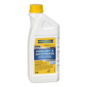 Антифриз TTC Protect C11 COLD Climate RAVENOL  -60°C (желто-зеленый), 1,5л /кор.10шт/