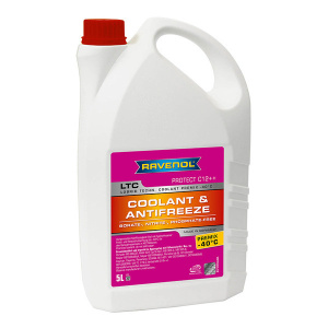 Антифриз LTC Protect C12++ Premix RAVENOL  -40°C (лила), 5л /кор.4шт/