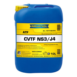 Масло трансмиссионное CVTF NS3/J4 Fluid RAVENOL, син 10л (ATF NS-3/J4, Suzuki CVT Green-2)