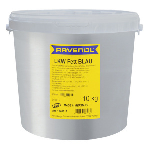 Смазка LKW FETT BLAU RAVENOL , мин. 10кг (DIN 51502 KP2N-30, MAN 283 Li-P2, MB-Approval 267.0)
