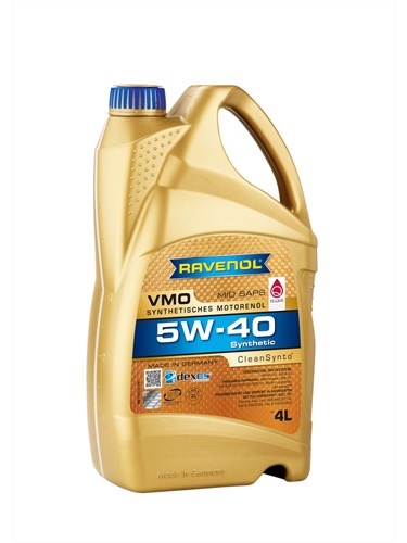Масло моторное 5W-40 син. VMO RAVENOL 4л /кор.4шт/ (C3, SN/CF, GM dexos2, MB-229.51,VW505 00/505 01)