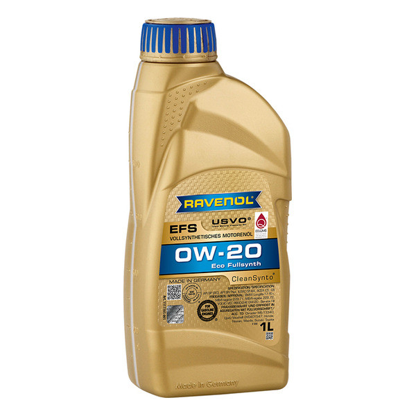 Масло моторное 0W-20 син. EFS RAVENOL 1л /кор.12шт/