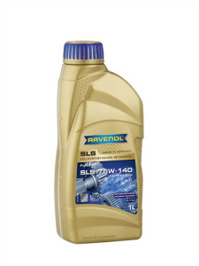 Масло трансмиссионное 75W-140 син. SLS RAVENOL, 1л /кор.12шт/ (API GL-5 + LS, MIL-L-2105 D)