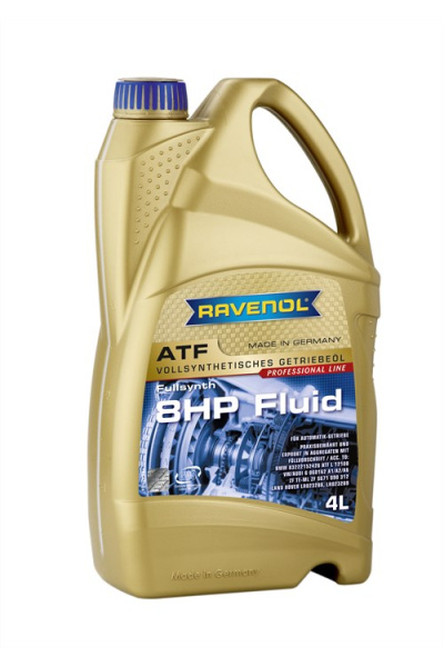 Масло трансмиссионное ATF 8HP Fluid RAVENOL син.  4л /кор.4шт/  (ZF серии 8HP и 9HP48)