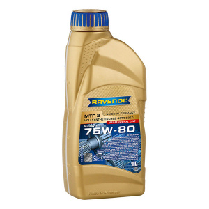 Масло трансмиссионное 75W-80 син. MTF-2 RAVENOL, 1л /кор.12шт/ (GL-4, MT-1)