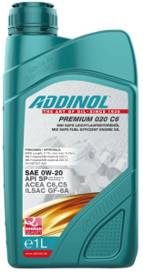 Масло моторное 0W-20 син Premium C6 ADDINOL, 1л /кор.12шт/