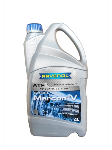 Масло трансмиссионное ATF MERCON V RAVENOL, син. 4л /кор.4шт/  (Ford MERCON® V, Ford WSS-M2C 195-A)