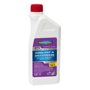 Антифриз OTC Protect C12+ Premix -40C RAVENOL (красный),  1,5л /кор.10шт/