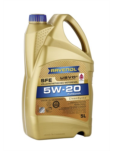 Масло моторное 5w-20 син. SFE Super Fuel Economy RAVENOL 5л /кор.4шт/