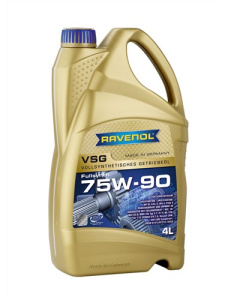 Масло трансмиссионное 75W-90 син. VSG RAVENOL  4л /кор.4шт/ (GL-4/5, MAN 342 S1, MB 235.8 / 235.11)