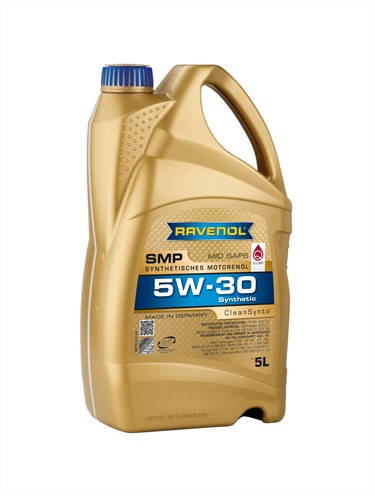 Масло моторное 5W-30 син. SMP RAVENOL  5л /кор.4шт/ (C3, SN, BMW LL-04, MB- 229.51, VW 50400/50700)