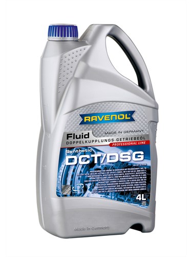 Масло трансмиссионное DCT/DSG Getriebe Fluid RAVENOL, син.  4л /кор.4шт/
