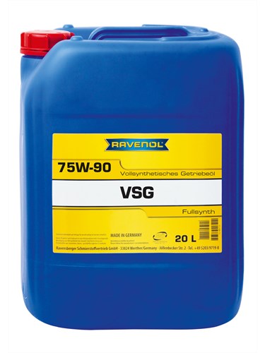 Масло трансмиссионное 75W-90 син. VSG RAVENOL 20л (GL-4/5, MAN 342 S1, MB 235.8 / 235.11)