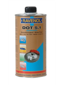 Жидкость тормозная DOT-5.1 RAVENOL 1л /кор.6шт/ (FMVSS 116 DOT 5.1, ISO 4925 Klasse 5.1, SAE J 1704)