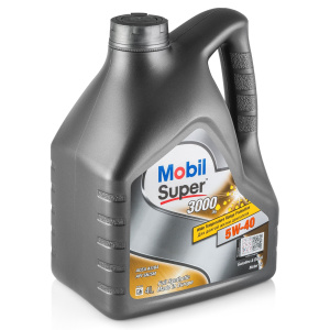 Масло моторное 5w40 син. Mobil SUPER 3000 X1   4л (SN/SM/SL/SJ/CF) /кор.4шт/