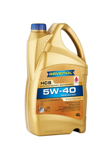 Масло моторное 5W-40 син. HCS RAVENOL  4л /кор.4шт/ (A3/B4,  SN/CF, MB-229.3, VW 502 00/505 00)
