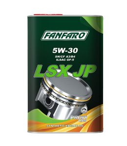 Масло моторное 5w30 син. Fanfaro LSX JP 4л (SN/CF/A3/B4) металл /кор.4шт/снято с пр-ва