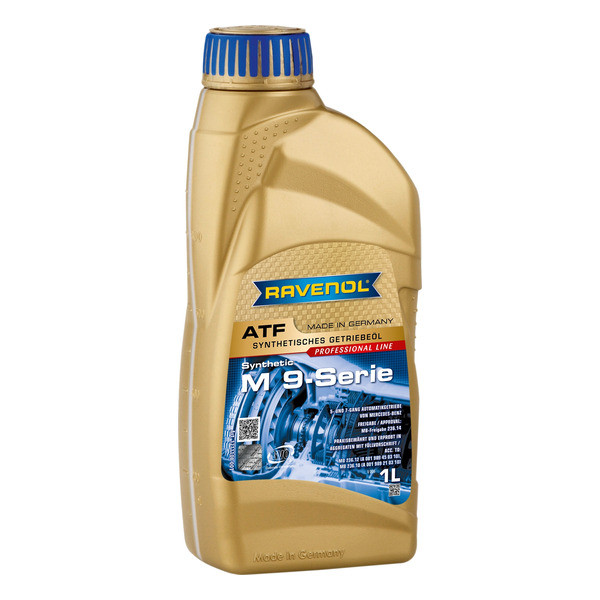 Масло трансмиссионное ATF M 9-serie RAVENOL, син. 1л /кор.12шт/ (MB 236.14, MB 236.10, MB 236.12)