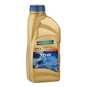 Масло трансмиссионное MTF-4 70W RAVENOL, син. 1л /кор.12шт/