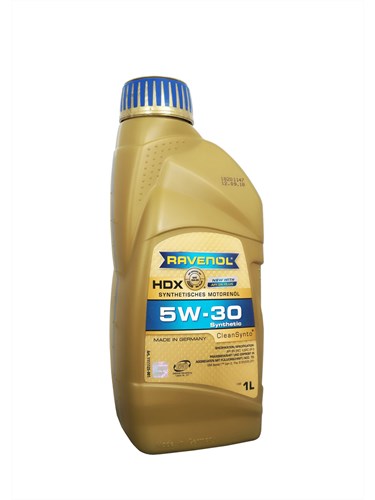 Масло моторное 5W-30 син. HDX RAVENOL  1л /кор.12шт/