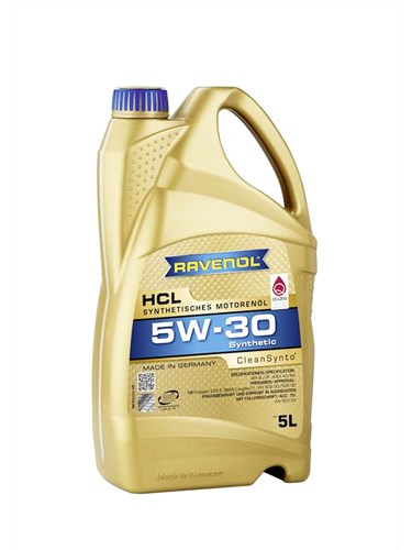 Масло моторное 5W-30 син. HCL RAVENOL   5л /кор.4шт/