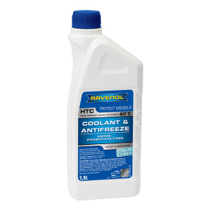 Антифриз HTC Protect COLD CLIMATE Premix RAVENOL -60C (синий),  1,5л /кор.10шт/