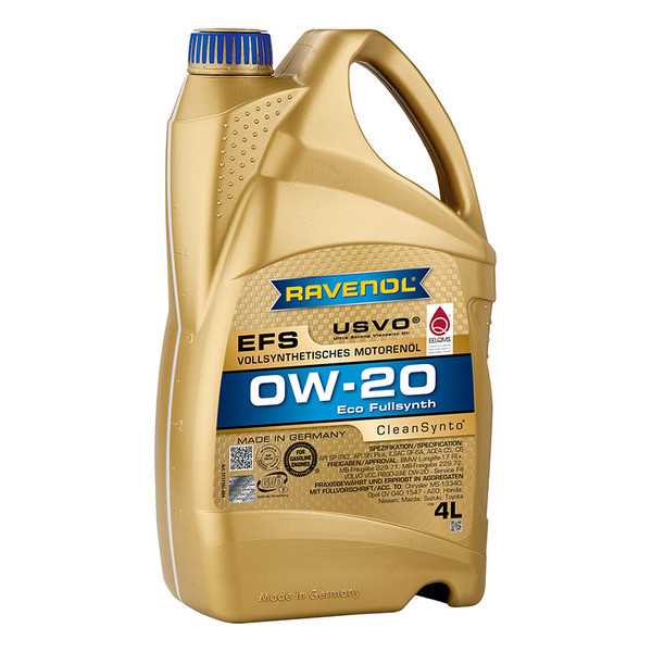 Масло моторное 0W-20 син. EFS RAVENOL 4л /кор.4шт/